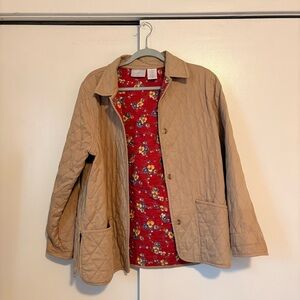 Vintage Quilted Tan Jacket